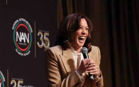 Kamala Harris Accuses Trump of Acting Like a 'Mob Boss,' Does a Bizarre Impression