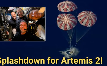 Splashdown! Artemis 2 astronauts return to Earth after historic NASA mission to the moon