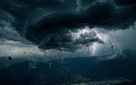 They built 86 wind-resistant turbines on an island, but the latest storm shut them all down and no one knows why