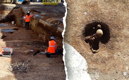 Ancient 'seated' skeletons unearthed beneath modern school site, puzzling archaeologists