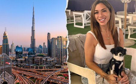 As missiles light the sky, she boards a one-way flight to Dubai