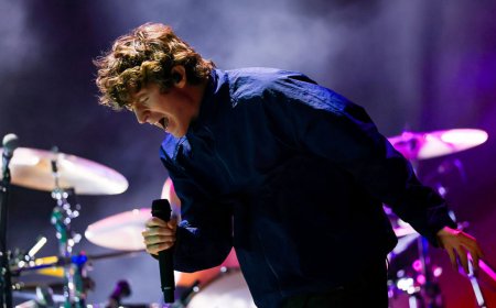 Turnstile open Coachella set with video of singer Brendan Yates' father who is recovering from alleged attempted murder attack by band's former guitarist Brady Ebert