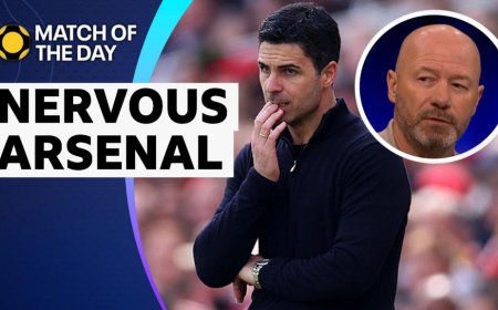 'Weak, vulnerable, and very, very nervous' - Shearer on Arsenal