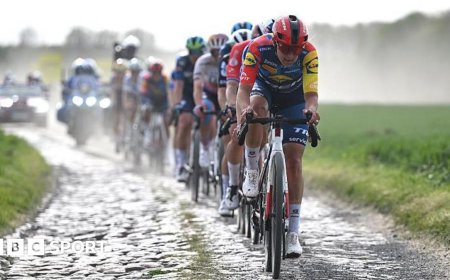 Brand suffers neck pain after fan collision in Paris-Roubaix