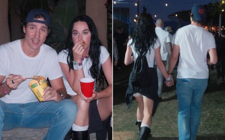 Katy Perry shares PDA-filled Coachella photos with boyfriend Justin Trudeau during weekend festival