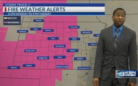 High fire danger Monday, more storm chances