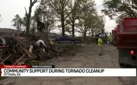 Neighbors helping neighbors after EF-2 tornado hits Ottawa, Kansas