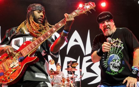 Watch R&B superstar Thundercat play bass for his former band, thrash metal hellraisers Suicidal Tendencies, at Coachella last weekend