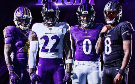 Out with the old, in with the new: Ravens unveil new uniforms