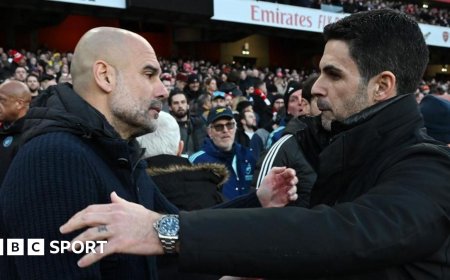 Guardiola says he enjoys watching Arsenal play