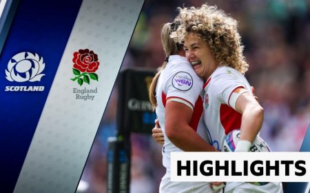 England remain on course for Six Nations title after 12-try win over Scotland