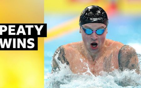 Peaty wins British 100m title in 'astonishing' time