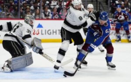 Top-seeded Avalanche stave off Kings in Game 1