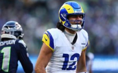 Rams WR Puka Nacua joins team for workouts