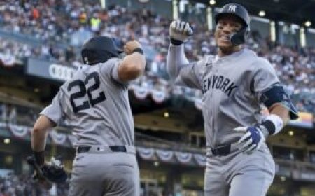 Aaron Judge, Ben Rice, Yankees take aim at rival Red Sox