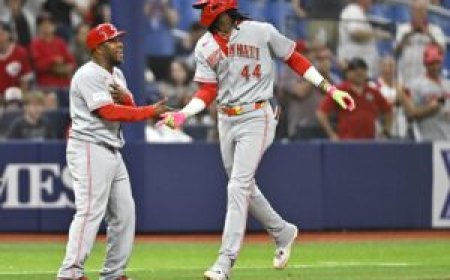 Reds go against ex-teammate, Rays’ Nick Martinez, in pursuit of sweep