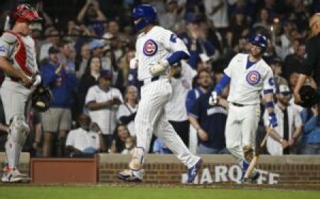 MLB roundup: Cubs score 7, win 7th straight as Phils’ skid hits 7