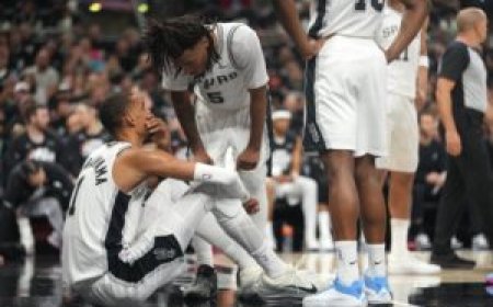 NBA roundup: After Victor Wembanyama’s exit, Blazers level series