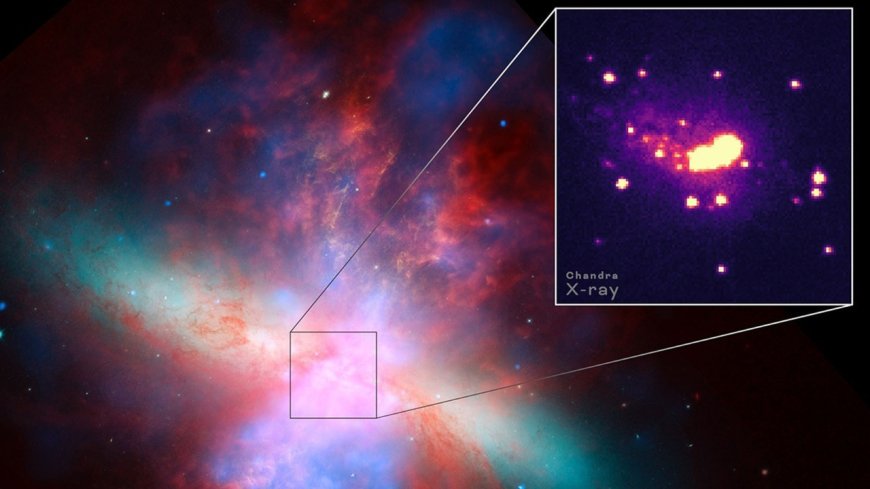 This star-forming galaxy is blowing out powerful winds topping 2 million mph