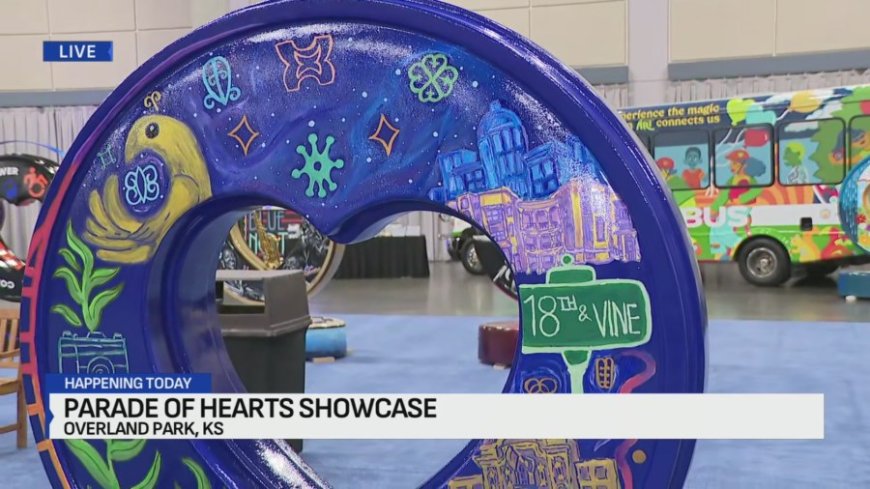 Parade of Hearts on display at Overland Park Convention Center on Saturday