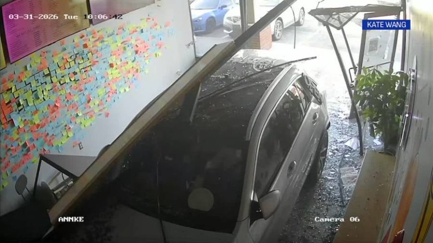 Overland Park bubble tea shop closed after car crashes into store