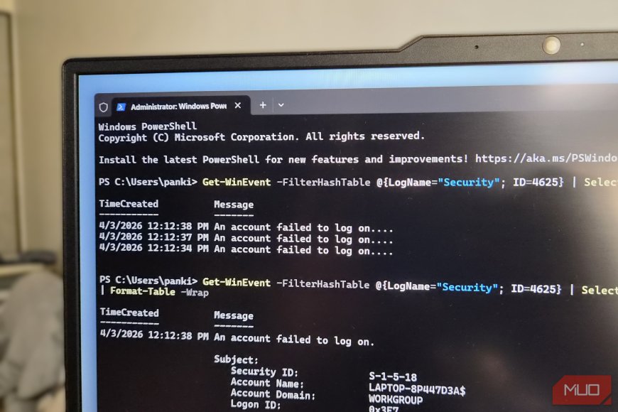 I stopped using Event Viewer to check failed logins after discovering this PowerShell trick
