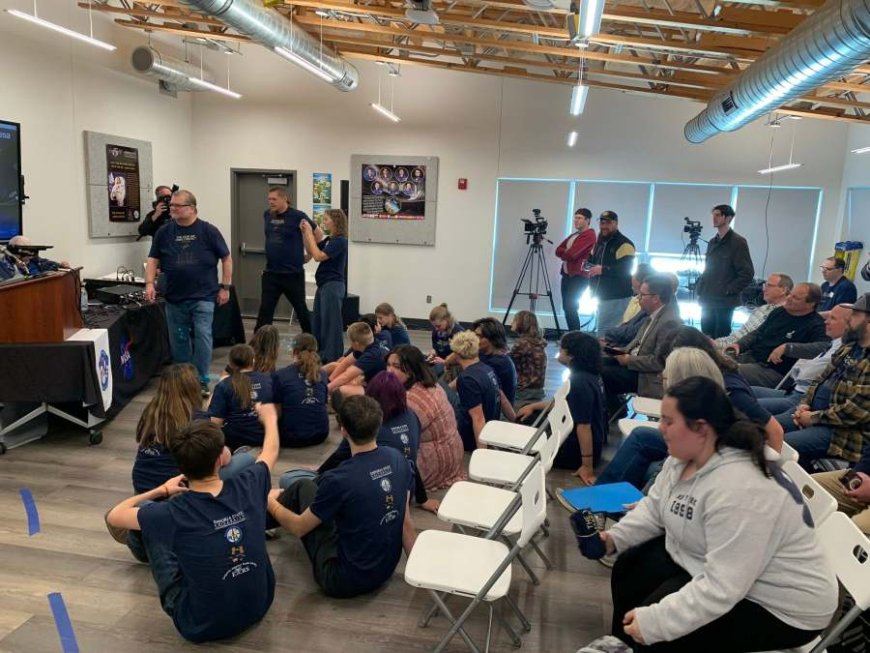 Kansas students talk to astronaut aboard the International Space Station