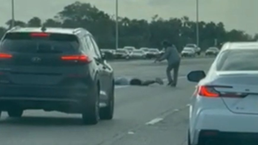 Video shows driver hold DUI suspect at gunpoint on Florida highway, authorities say