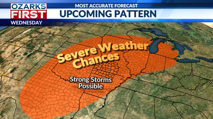 Waves of Showers and Storms Arriving