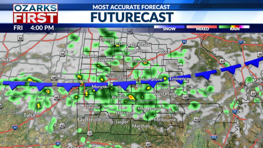 Scattered showers and storms expected today and this weekend