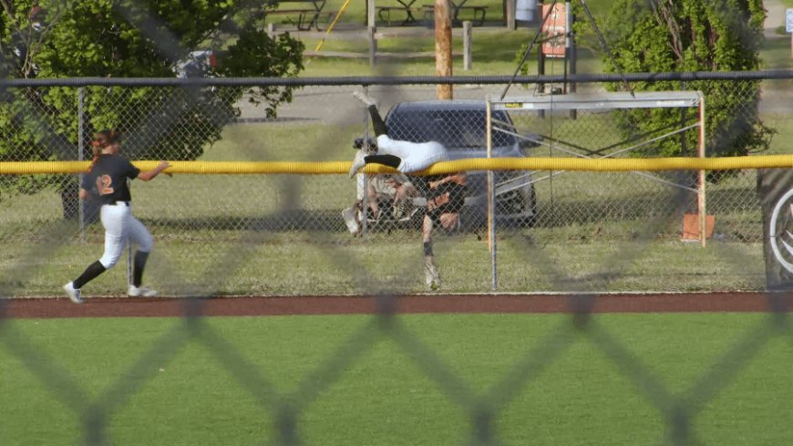 WATCH: Cowley College softball player earns No. 1 play on ESPN
