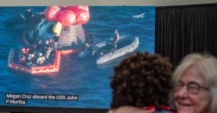 NASA's Artemis II Crew Extracted from Capsule After Return to Earth