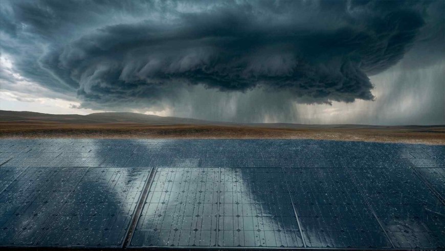 Solar panels are creating an unexpected effect by forming rainfall clouds and thriving oases in the middle of the desert