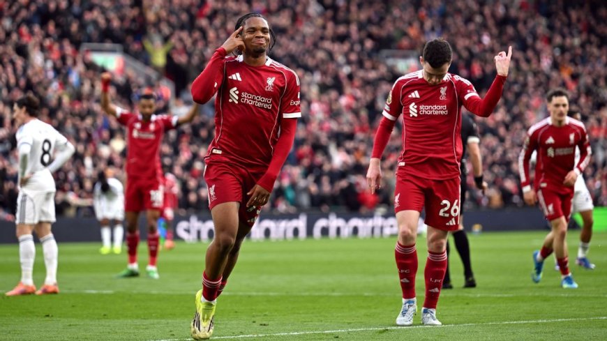 Liverpool player ratings: 17-year-old Ngumoha's 9/10 performance creates dilemma for Slot