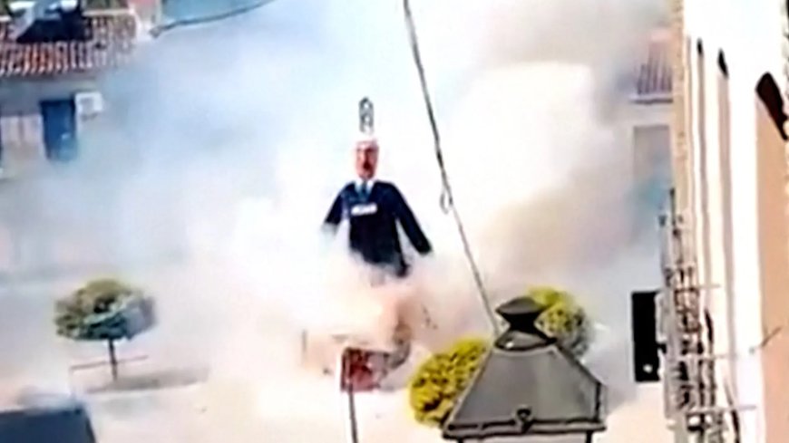 Israel Outraged After Spain Blows Up Netanyahu Effigy