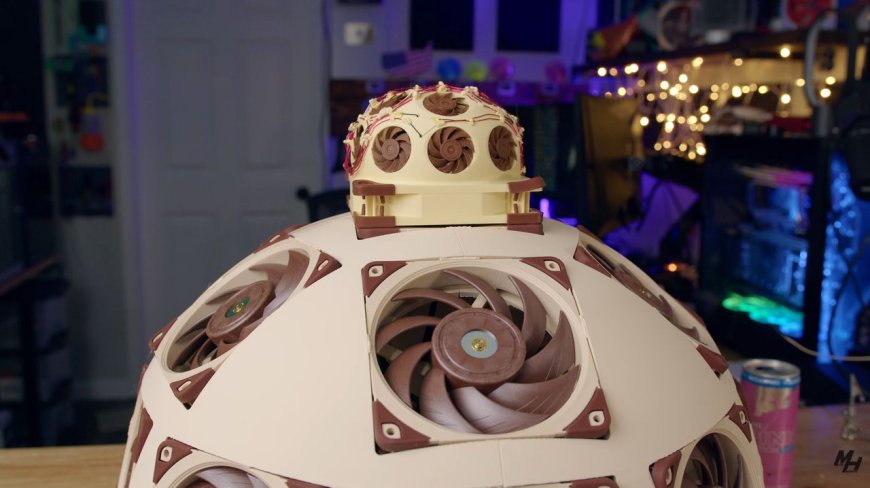 "It started as a meme, but I think I might actually leave this on my PC": Enthusiast builds a "Superdome" PC cooler out of Noctua fans, and it works way better than anyone expected