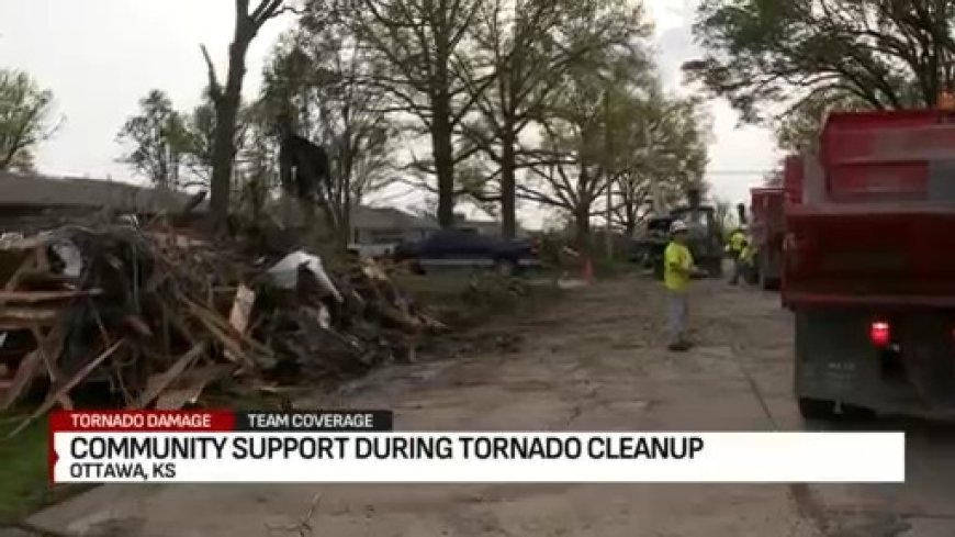 Neighbors helping neighbors after EF-2 tornado hits Ottawa, Kansas