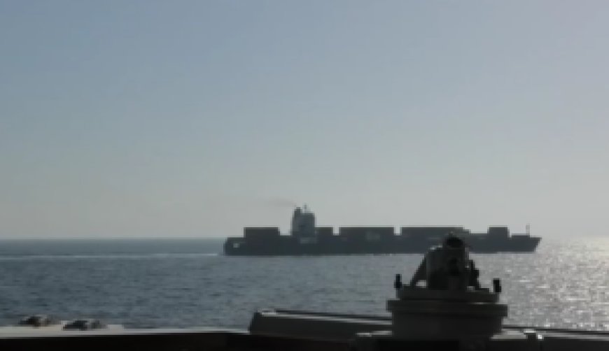 US Navy fires on Iranian-flagged cargo ship attempting to breach blockade in Gulf of Oman, officials say