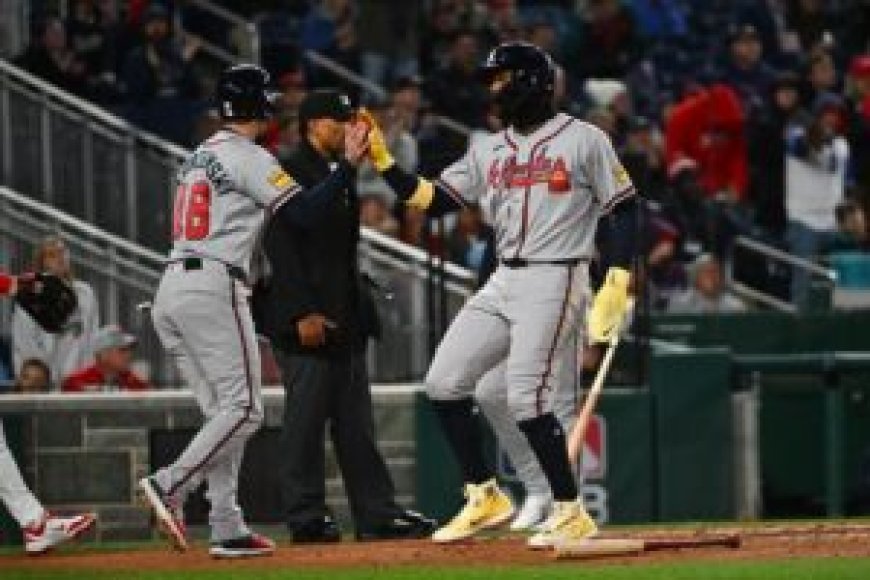 Braves ring up sixth straight win with big inning vs. Nationals