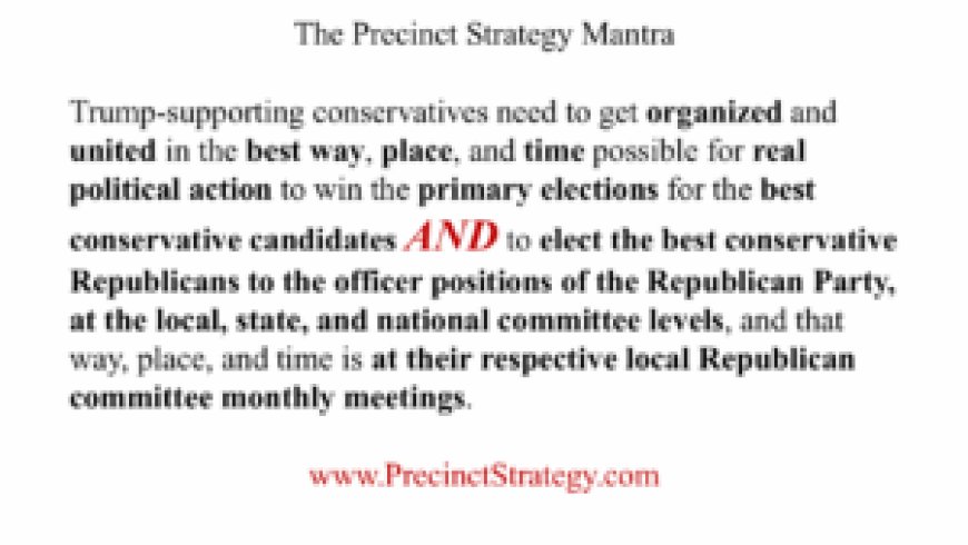 Precinct Strategy What Justice Clarence Thomas Did Not Say. Dan Schultz April 20 2026