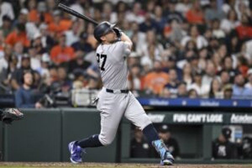 Streaking Yankees set for Astros, await injury news on Giancarlo Stanton