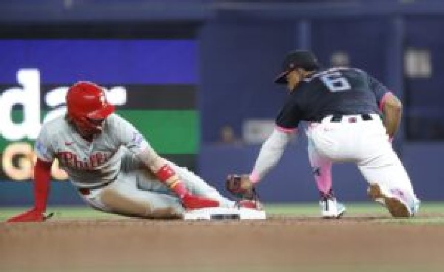 Phillies edge Marlins, improve to 4-0 under Don Mattingly