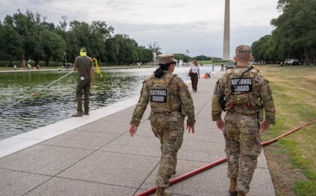 Former Olympian among those charged with vandalizing Reflecting Pool, Trump vows immediate repairs: report