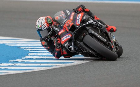 MotoGP championship leader hit with a one-race ban after slapping a track worker in the face following crash