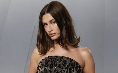 Hailey Bieber strips down for Kim Kardashian's SKIMS in red-hot new campaign