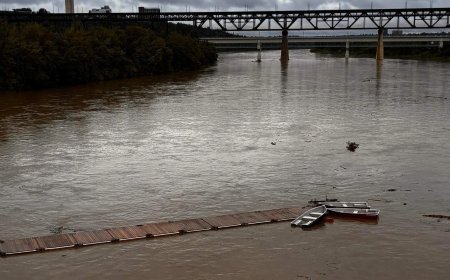 Entire dock, with boats attached, swept away after heavy rainfall in Edmonton