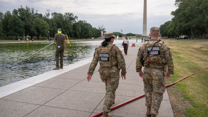Former Olympian among those charged with vandalizing Reflecting Pool; Trump vows immediate repairs: report