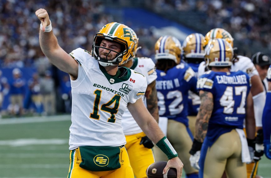 Last-minute touchdown keeps Elks unbeaten in 23-18 victory over Winnipeg Blue Bombers