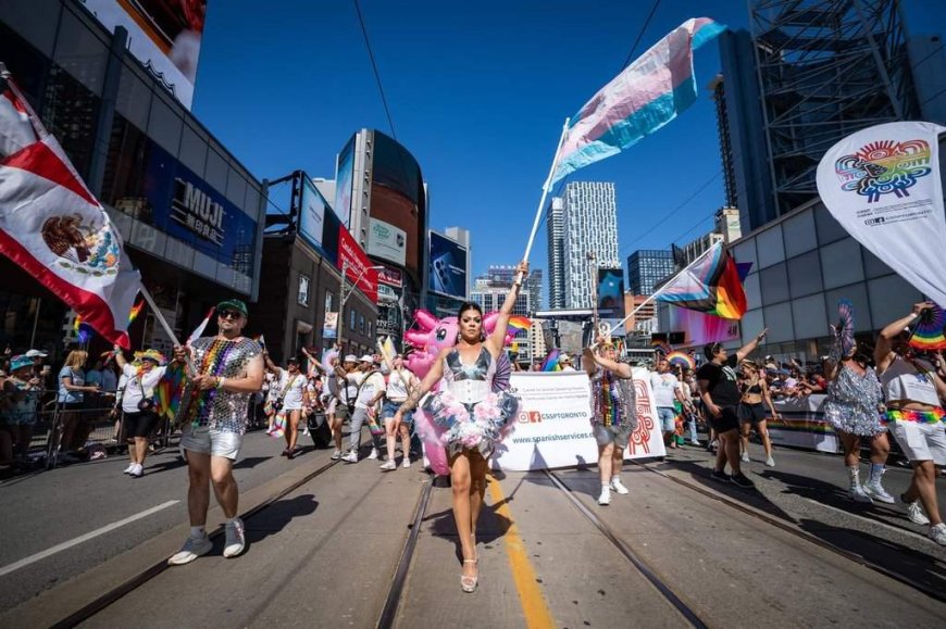 Pride Parade hits Toronto’s streets with PM Mark Carney marching