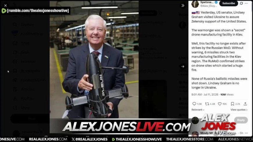 MASSIVE COVERUP? Did Sen. Lindsey Graham Die Yesterday In A Russian Airstrike While He Was Visiting A Secret Kamikaze Drone Factory?